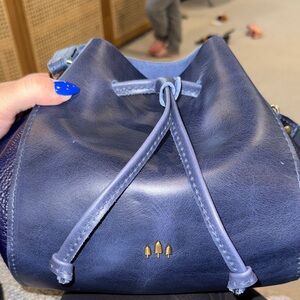 Portland Leather Goods *COWBOY BLUE* Nest Bucket Bag